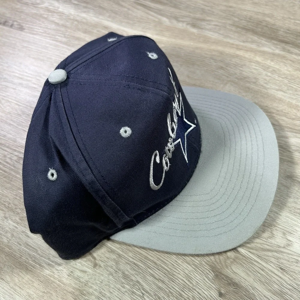 VTG Dallas Cowboys Snapback Hat NFL Football Blue Gray Cap